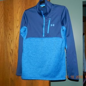 Under Armour Loose 1/4 Zip Blue Pullover